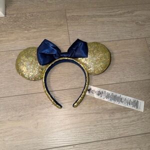 Disney Gold and Blue Mickey Mouse Ears